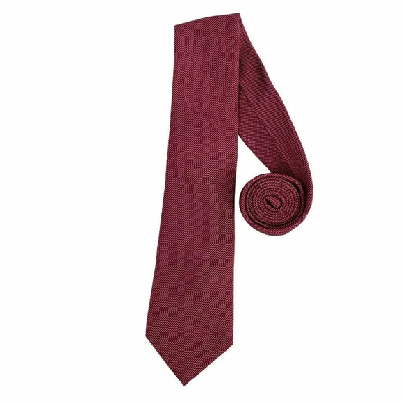 Nautica Necktie Men's Classic Geometric Red 100% Silk (60" Length 3.25" Width) - Picture 1 of 6